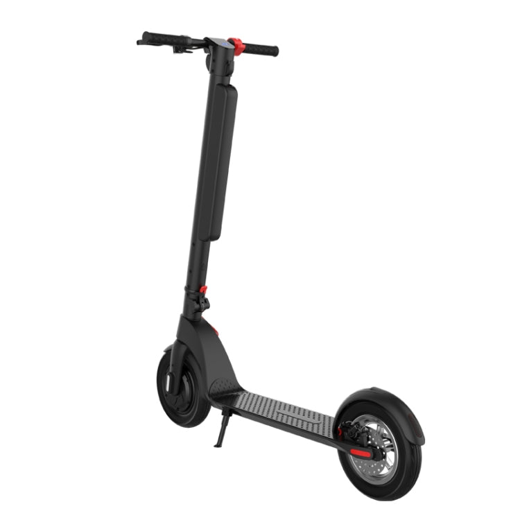 [EU Warehouse] X8 Outdoor Waterproof Foldable Electric Scooter with 10 inch Vacuum Tires & LCD Display & LED Lights & 10AH Lithium Battery, Load-bearing: 20-100kg (Black)