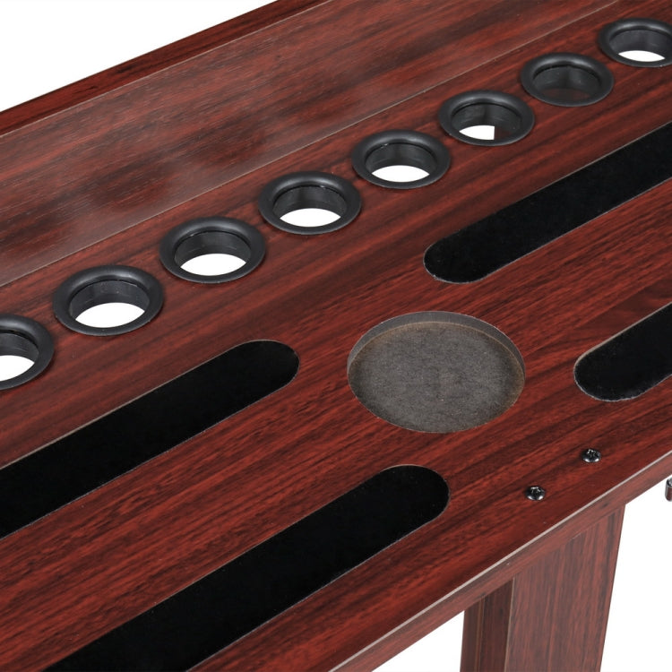 [US Warehouse] 10-hole Wooden Floor-standing Billiard Cue Holder