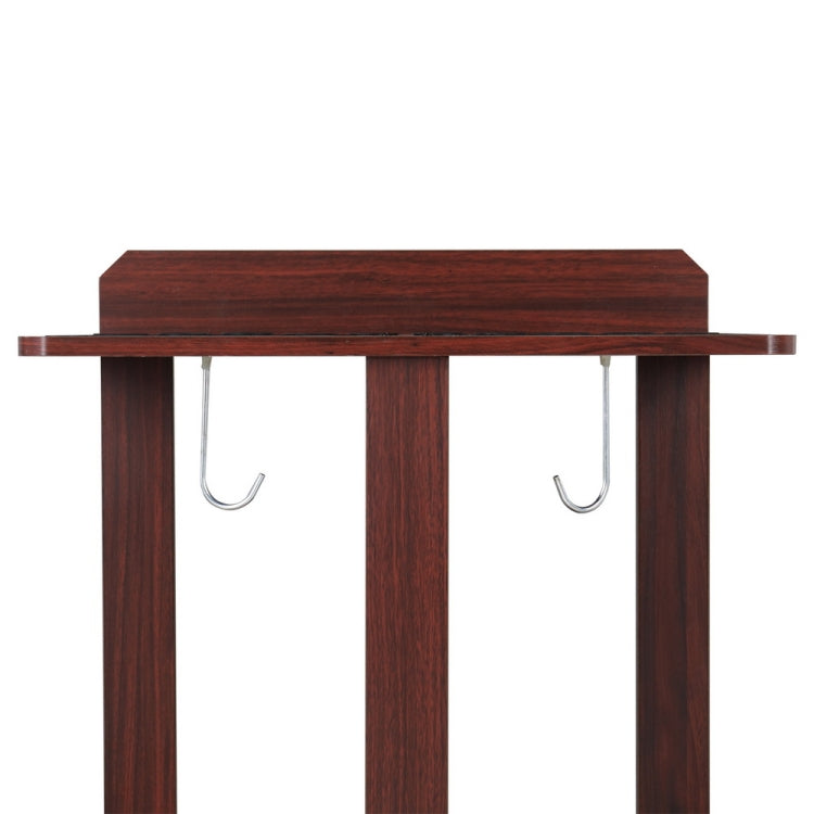 [US Warehouse] 10-hole Wooden Floor-standing Billiard Cue Holder