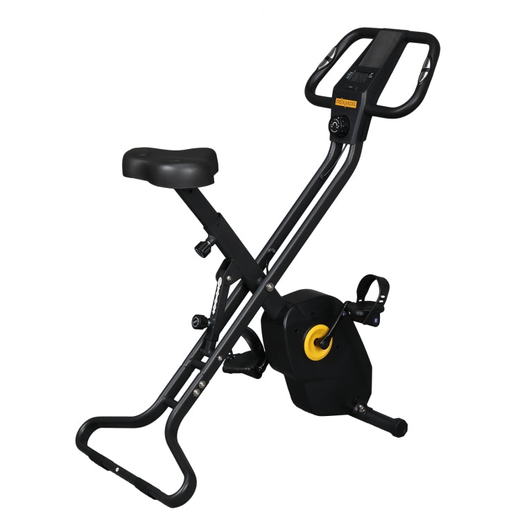 [US Warehouse] Home Foldable Exercise Bike with 8.82lbs Magnetic Control Flywheel & Electronic Instrument & Adjustable Seat