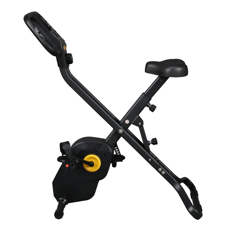 [US Warehouse] Home Foldable Exercise Bike with 8.82lbs Magnetic Control Flywheel & Electronic Instrument & Adjustable Seat