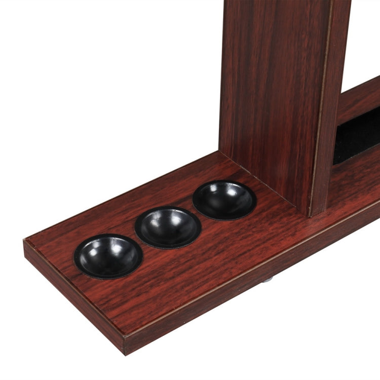[US Warehouse] 6-hole Wooden Wall-mounted Billiard Cue Holder