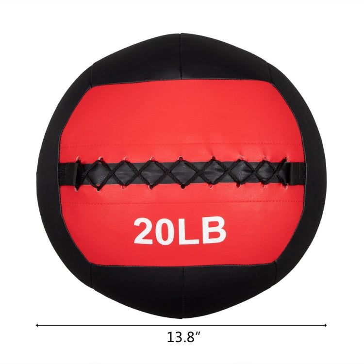 [US Warehouse] 20lbs PVC Fabric Strength Training Soft Medicine Ball Kettlebell