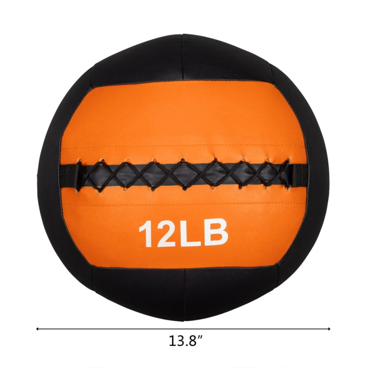 [US Warehouse] 12lbs PVC Fabric Strength Training Soft Medicine Ball Kettlebell