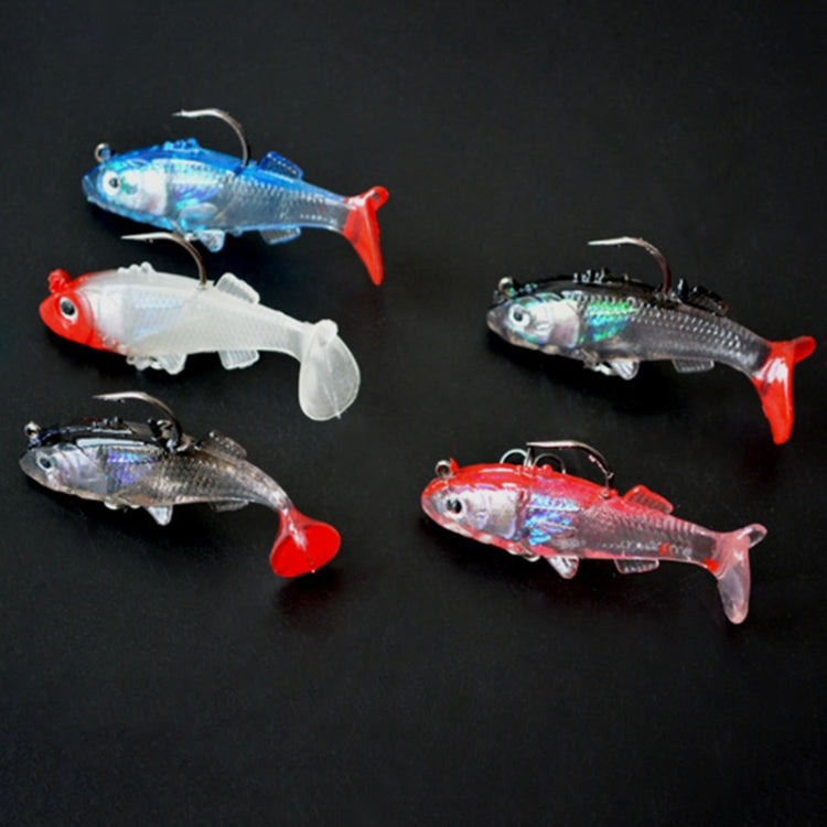 5 PCS 6cm/8.5g Fishing Artificial Bait Lures Treble Hooks Baits Set with Plastic Case