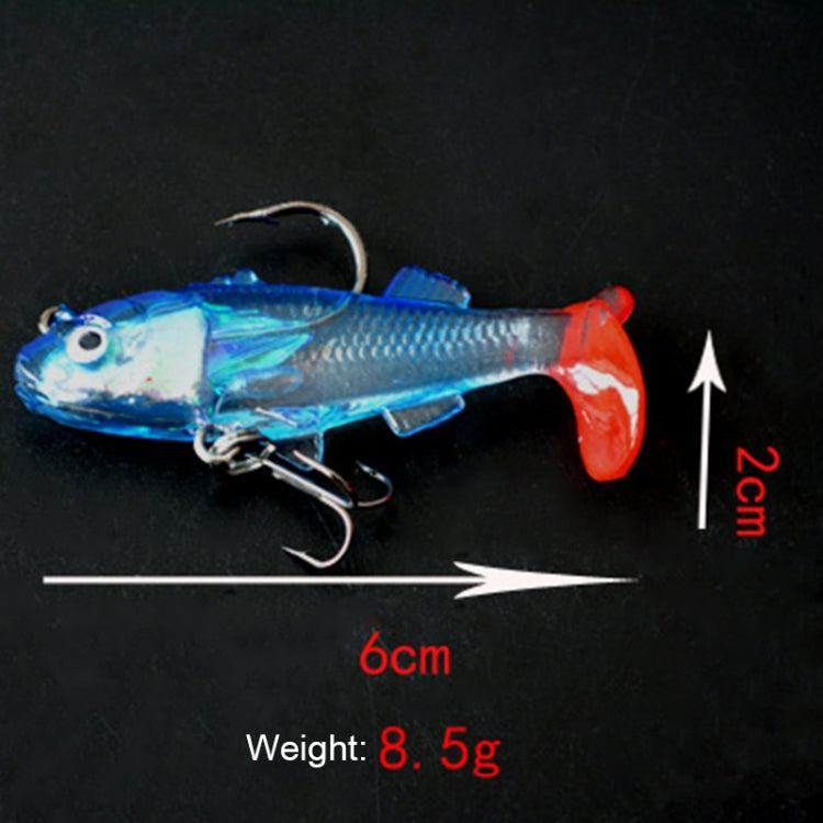 5 PCS 6cm/8.5g Fishing Artificial Bait Lures Treble Hooks Baits Set with Plastic Case