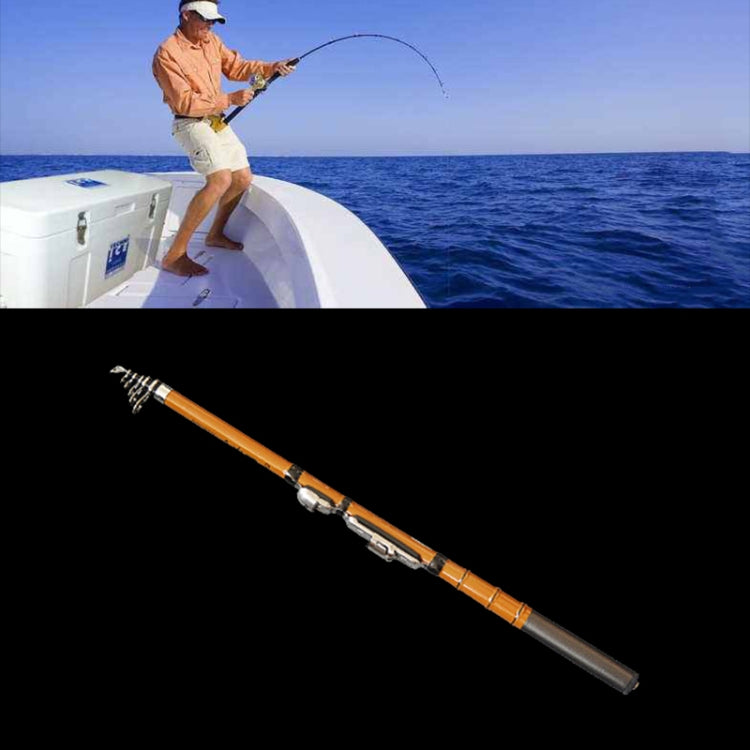 45cm Portable Telescopic Winter Ice Fishing Rod Fishing Tackle Pole, Extension Length :1.3m