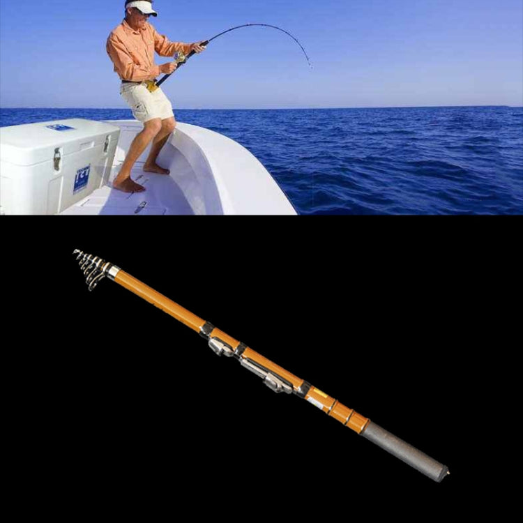 46cm Portable Telescopic Winter Ice Fishing Rod Fishing Tackle Pole, Extension Length :1.5m