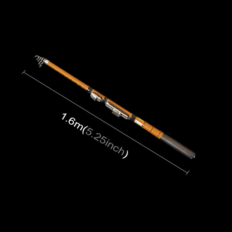 46cm Portable Telescopic Winter Ice Fishing Rod Fishing Tackle Pole, Extension Length :1.5m