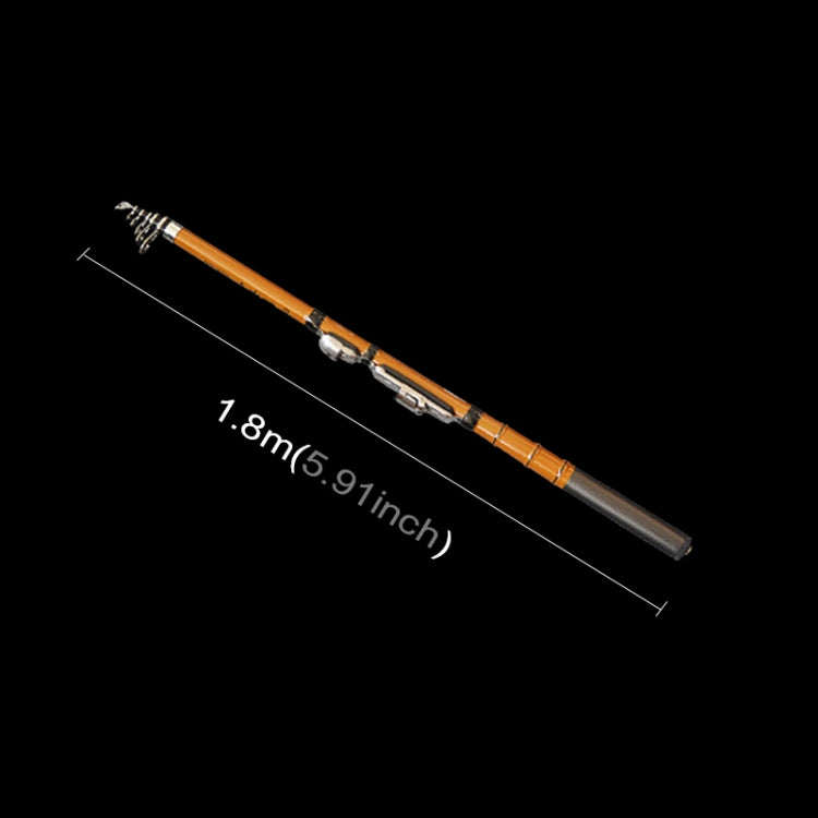 47cm Portable Telescopic Winter Ice Fishing Rod Fishing Tackle Pole, Extension Length :1.8m