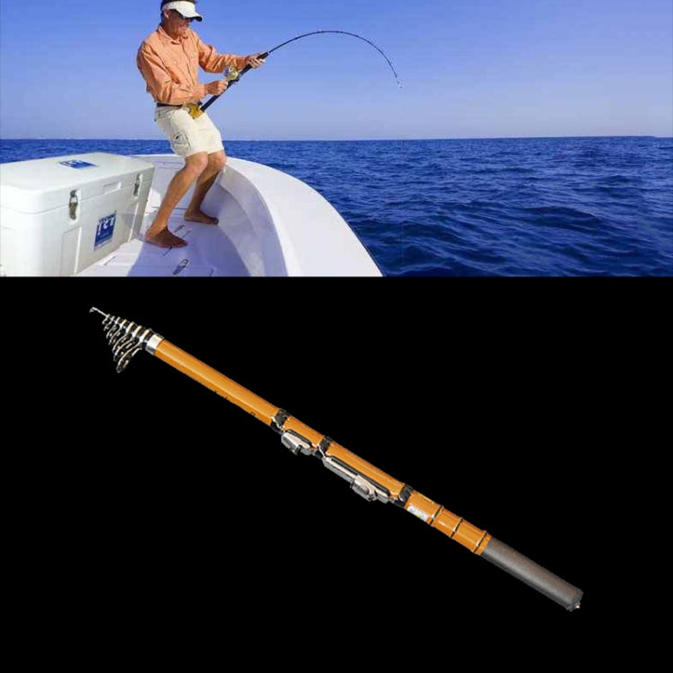 47cm Portable Telescopic Winter Ice Fishing Rod Fishing Tackle Pole, Extension Length :1.8m