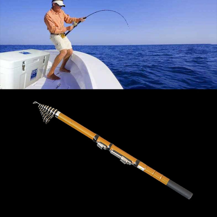 50cm Portable Telescopic Winter Ice Fishing Rod Fishing Tackle Pole, Extension Length: 2.7m