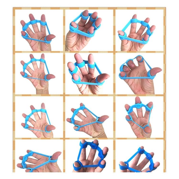 3 PCS Silicone Spring Exerciser Finger Sport Fitness Hand Grippers Muscle Power Training Grip Exerciser, Random Color Delivery