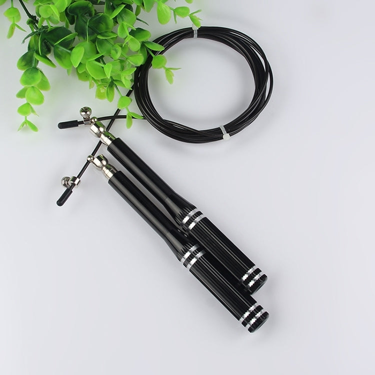 Metal Handle Bearing Steel Wire Rope Skipping Sports Fitness Jump Rope, Length: 3m, Random Color Delivery