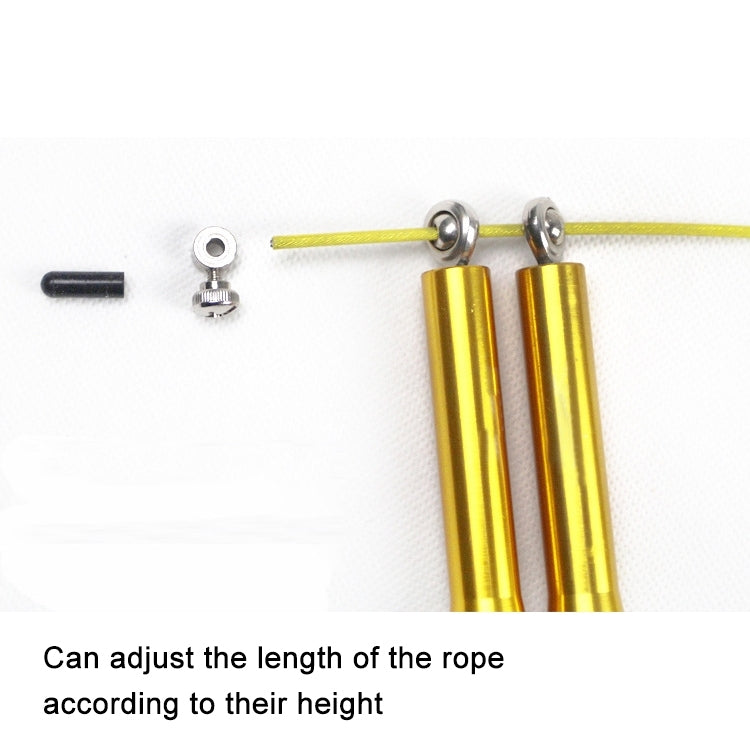 Metal Handle Bearing Steel Wire Rope Skipping Sports Fitness Jump Rope, Length: 3m, Random Color Delivery