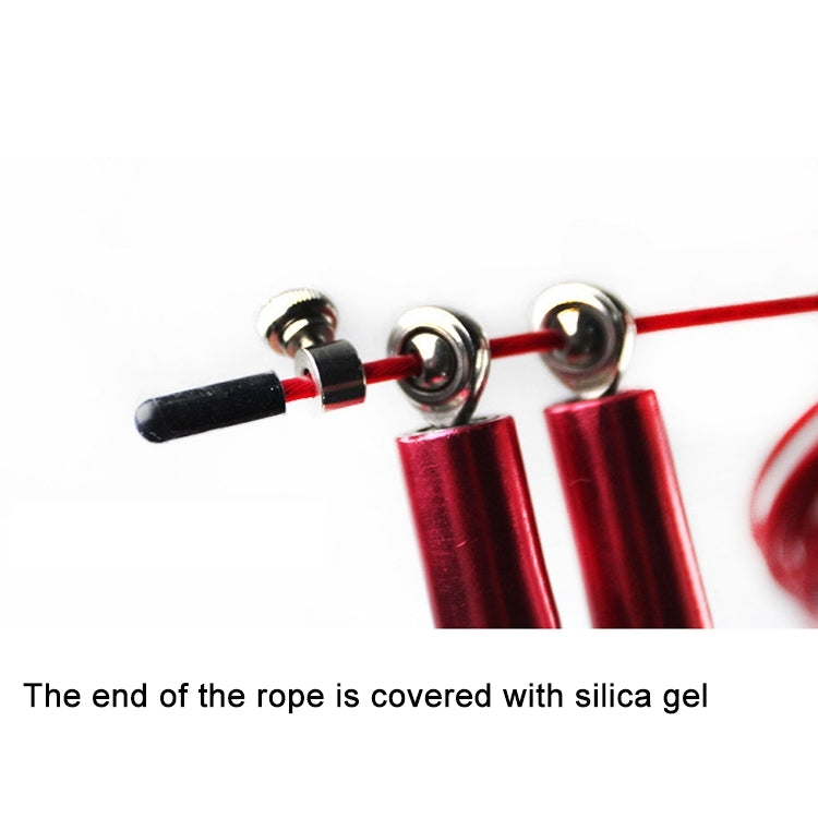 Metal Handle Bearing Steel Wire Rope Skipping Sports Fitness Jump Rope, Length: 3m, Random Color Delivery