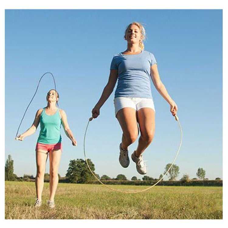 Metal Handle Bearing Steel Wire Rope Skipping Sports Fitness Jump Rope, Length: 3m, Random Color Delivery