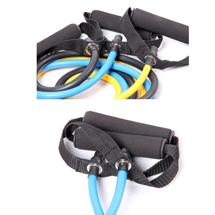Fitness Exercise Resistance Bands Stretch Elastic Rope Workout Yoga Rally Muscle Training Exercise Rope, Size:5*11*1200mm, Random Color Delivery