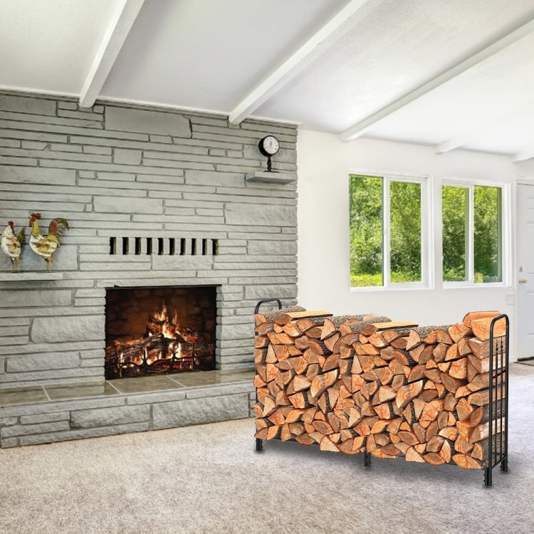 [US Warehouse] Arrow Style Iron Firewood Holder, Size: 70.8 x 44.1 x 13.2 inch