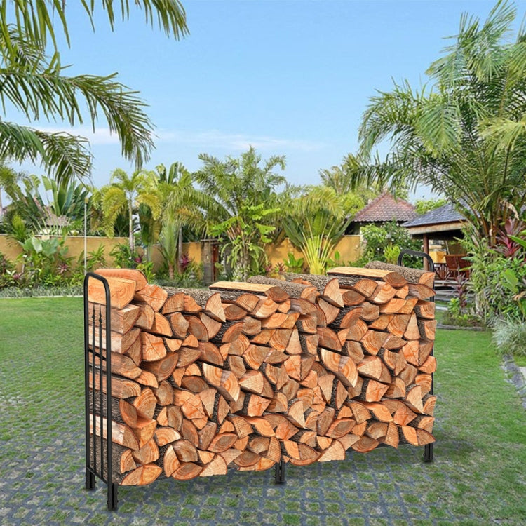 [US Warehouse] Arrow Style Iron Firewood Holder, Size: 70.8 x 44.1 x 13.2 inch