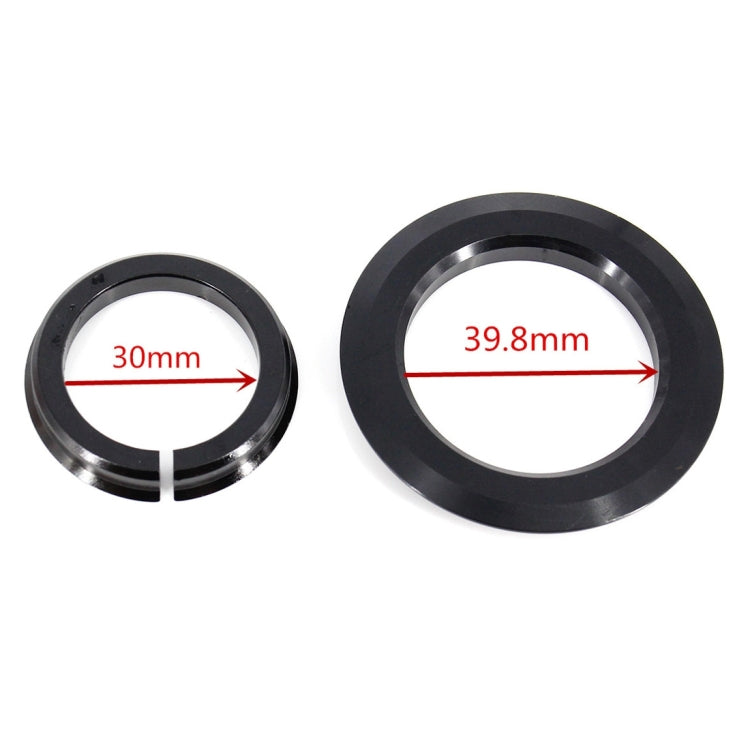 Bike Bicycle Headset Dual-purpose Crown Race 30mm & 39.8mm 1-1/8 inch to 1-1/2 inch(Black)