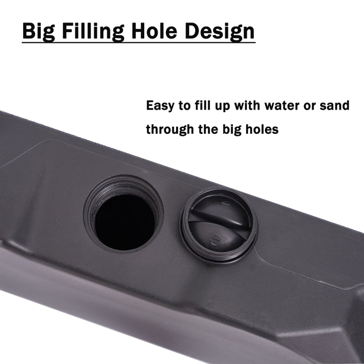 [US Warehouse] 4 in 1 Portable Square Plastic Base for All Kinds of Cross Parasols Base, with Handle