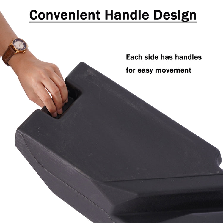 [US Warehouse] 4 in 1 Portable Square Plastic Base for All Kinds of Cross Parasols Base, with Handle