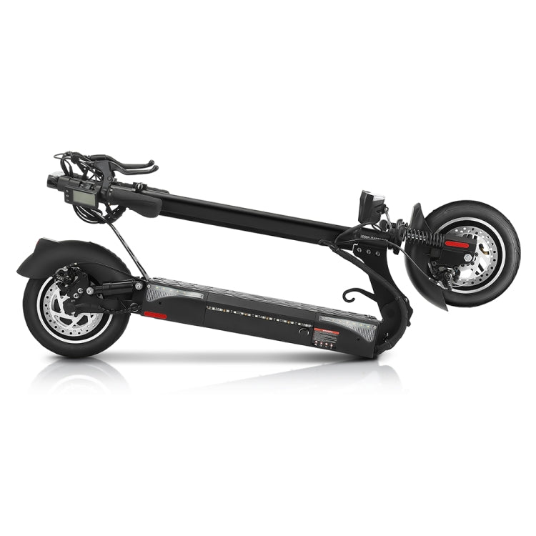 [EU Warehouse] T4 Foldable Electric Scooter with 10-inch Tires & Digital Display & LED Lights, Load-bearing: 120kg