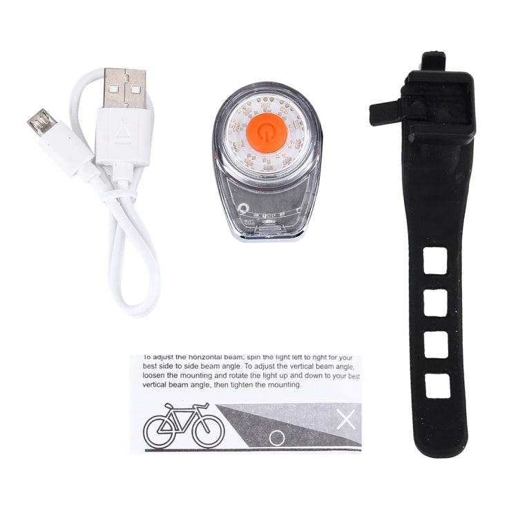 FY-309 Mini Multi Flash Modes Rechargeable Multi Color Round Ring COB LED Bicycle Tail Light