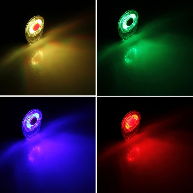 FY-309 Mini Multi Flash Modes Rechargeable Multi Color Round Ring COB LED Bicycle Tail Light