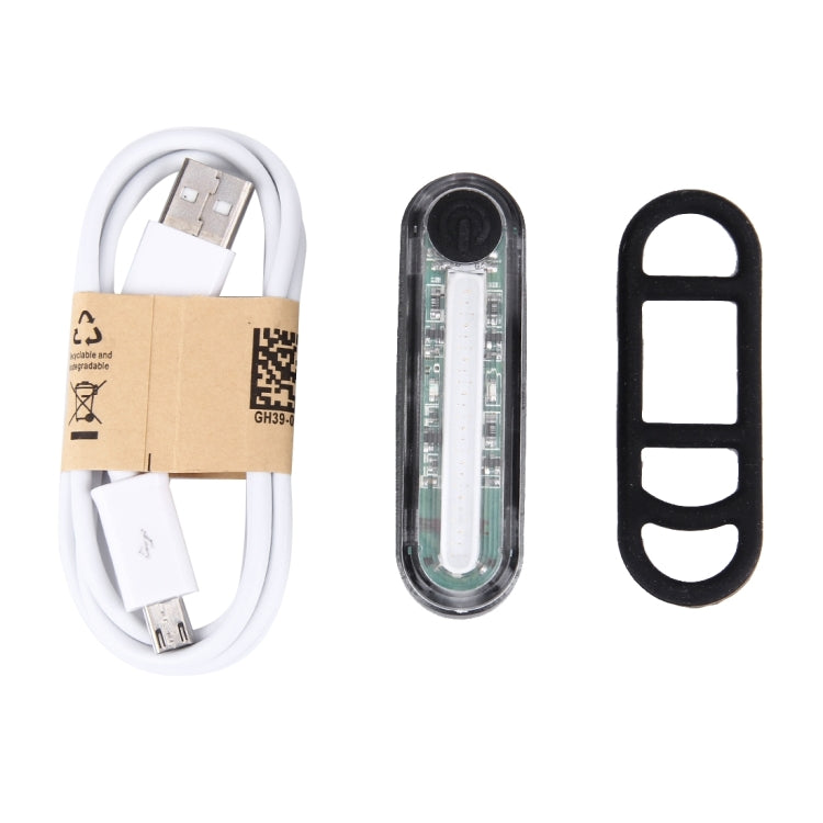 Waterproof USB Rechargeable 6 Modes Multi Color Light 100LM COB LED Bike Taillight with Clip
