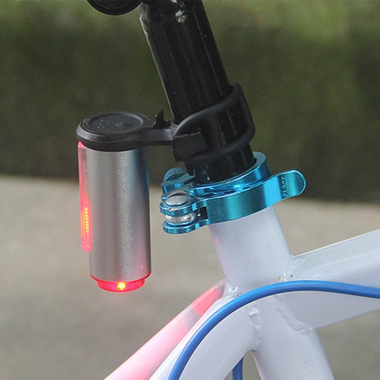 USB Rechargeable 360 Degree 7 Modes Three Color Light 100LM 3 COB + 1 LED Bike Taillight with Clip