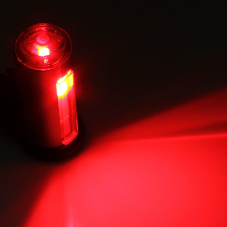 USB Rechargeable 360 Degree 7 Modes Three Color Light 100LM 3 COB + 1 LED Bike Taillight with Clip