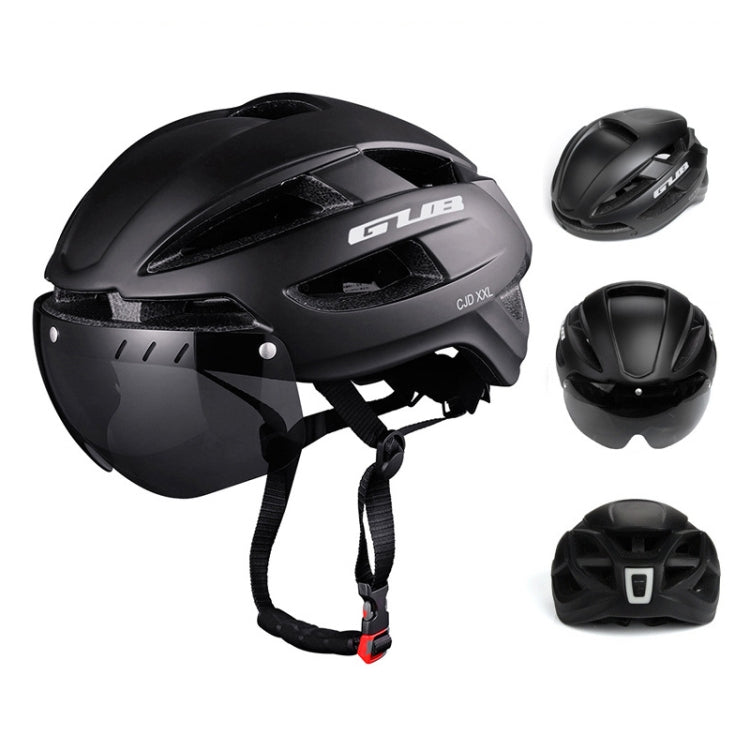 GUB CJD Integrally-Molded Bicycle Goggles Helmet With Tail Light