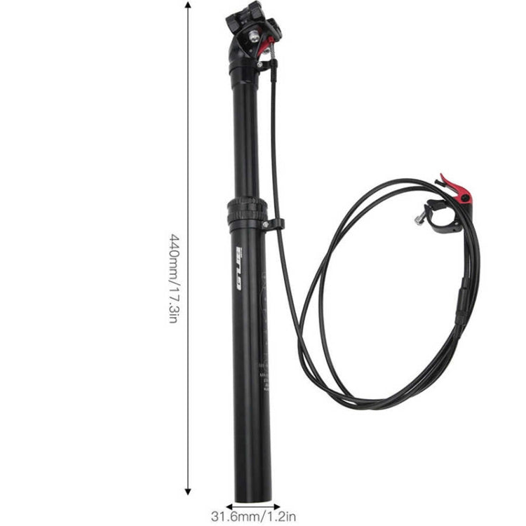 GUB SD440 31.6mm Wire Remote Control Adjustable Bike Seatpost