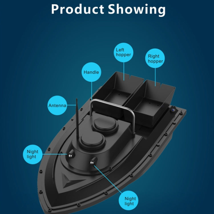 D11 2.4GHz Multi-function Intelligent Remote Control Nest Ship Fishing Bait Boat(Black)