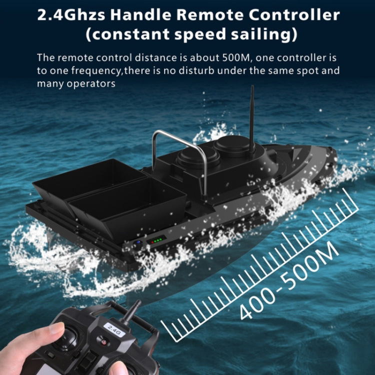 D11 2.4GHz Multi-function Intelligent Remote Control Nest Ship Fishing Bait Boat(Black)