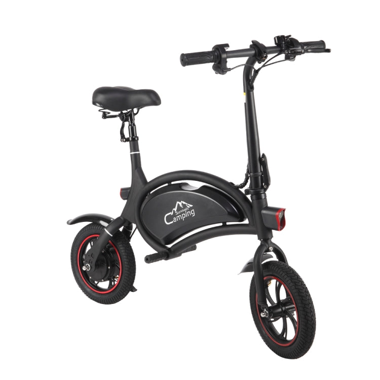 [US Warehouse] Campingsurvivals 250W 20KM / H Foldable Electric Bicycle with 12 inch Tires & LED Lights
