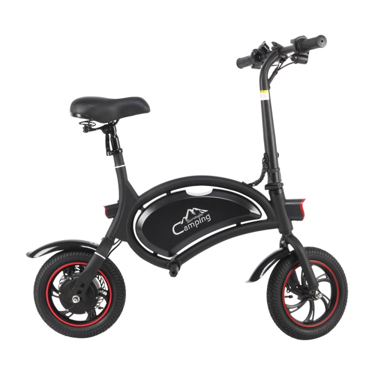 [US Warehouse] Campingsurvivals 250W 20KM / H Foldable Electric Bicycle with 12 inch Tires & LED Lights