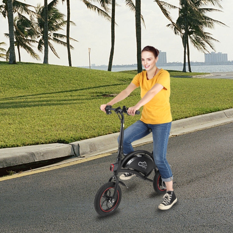[US Warehouse] Campingsurvivals 250W 20KM / H Foldable Electric Bicycle with 12 inch Tires & LED Lights