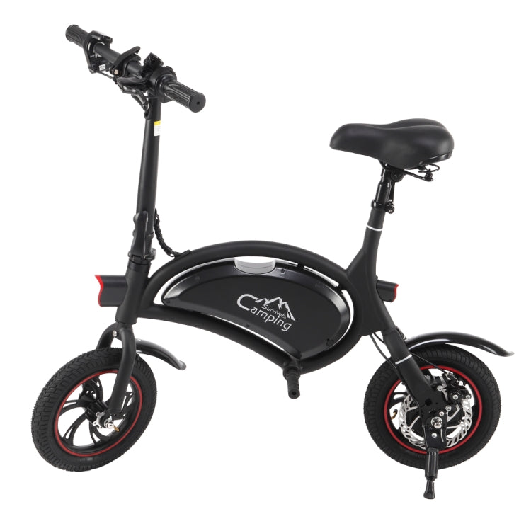 [US Warehouse] Campingsurvivals 250W 20KM / H Foldable Electric Bicycle with 12 inch Tires & LED Lights