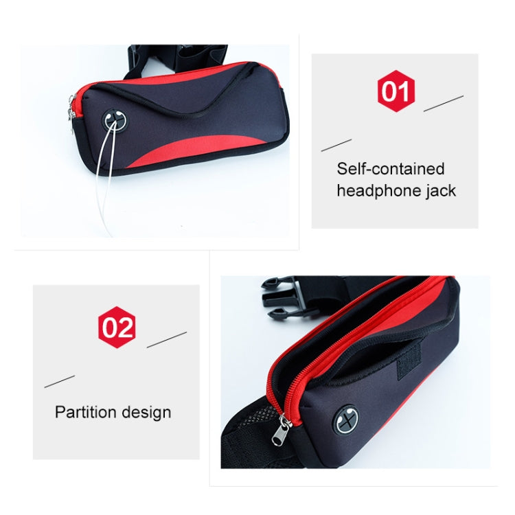 Multi-functional Sports Waterproof Waist Bag for Under 6 Inch Screen Phone, Size: 22x10cm