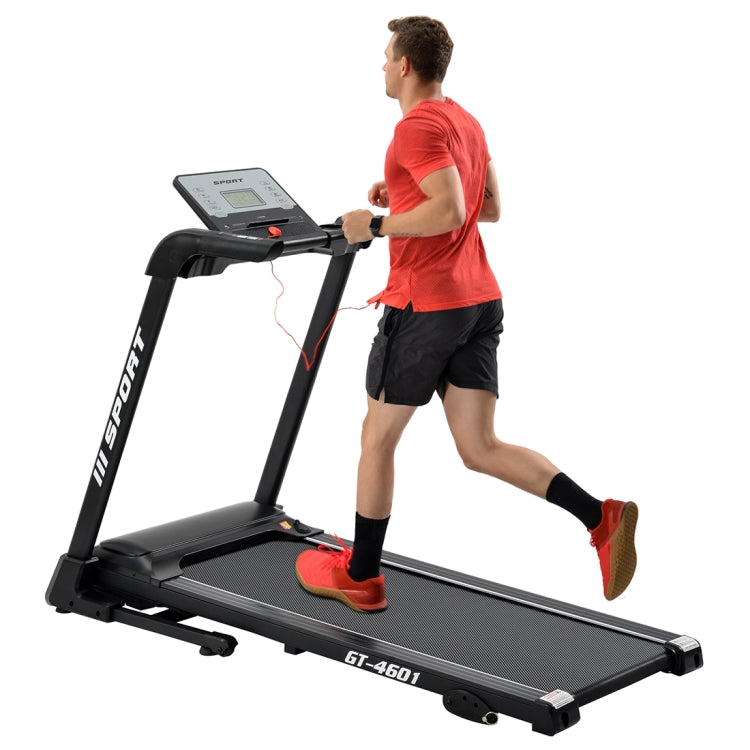 [US Warehouse] GT-4601 2.25hp Diamond Silent Belt Treadmill Foldable Jogging Fitness Machine with 12 Preset Programs & LCD Display & Speaker