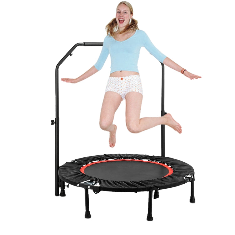 [US Warehouse] 40 inch Fitness Trampoline with C Type Handrail
