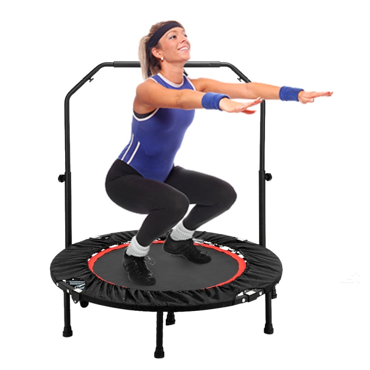 [US Warehouse] 40 inch Fitness Trampoline with C Type Handrail