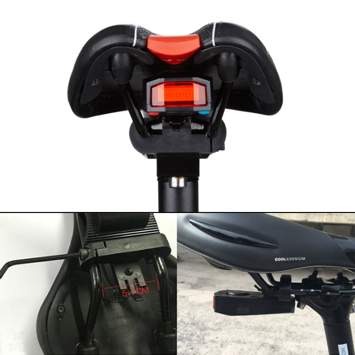 ANTUSI A4 USB Charging COB Light Source Excellent Cycling Bike Brake Warning Alarm Tail Light