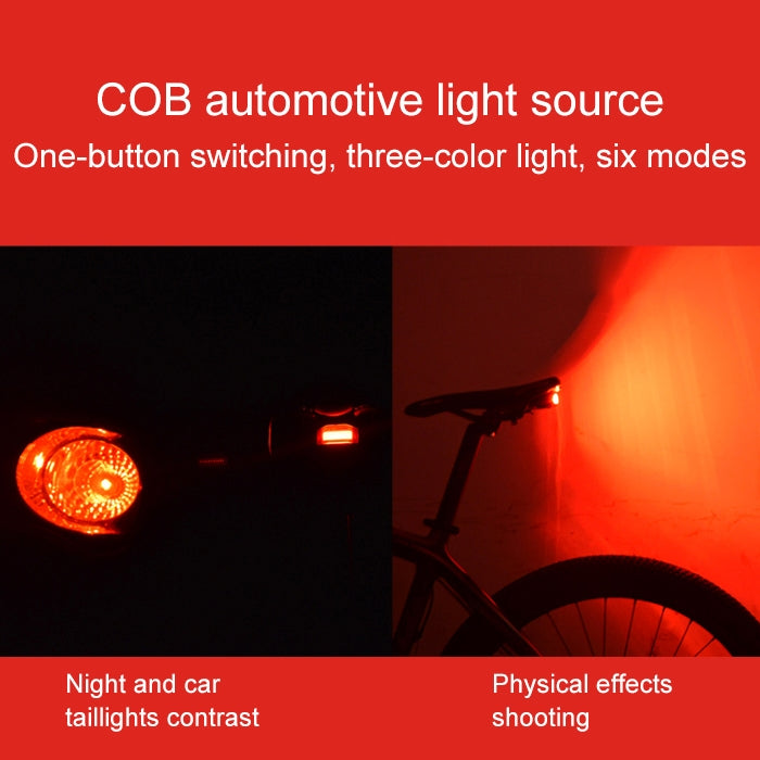 ANTUSI A4 USB Charging COB Light Source Excellent Cycling Bike Brake Warning Alarm Tail Light