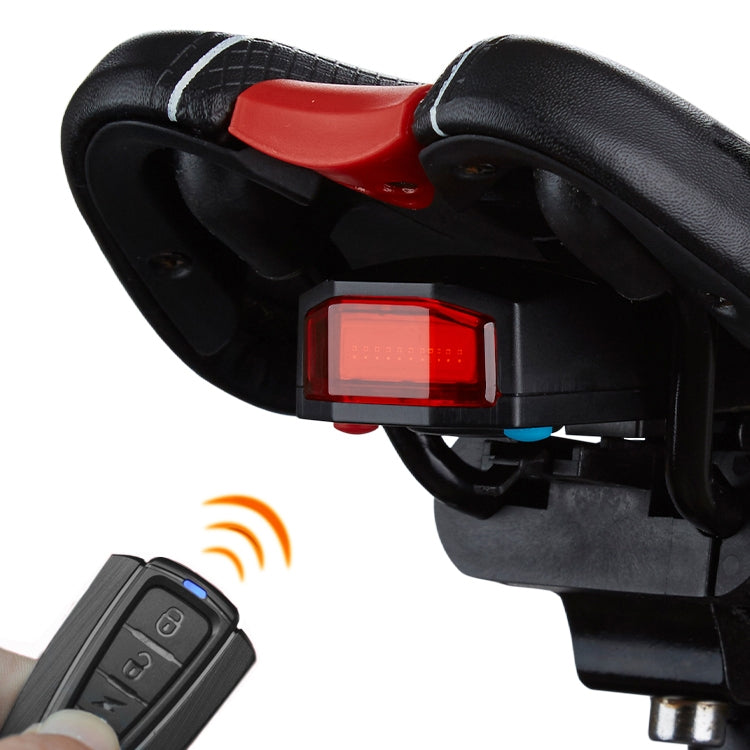 ANTUSI A6 USB Charging COB Light Source Smart Cycling Bike Warning Alarm Tail Light with Remote Control