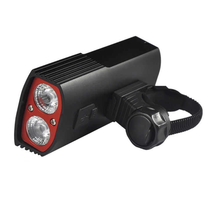 T20C 1000LM White Light USB Charging LED Bicycle Headlight Front Lamp with 3 Modes