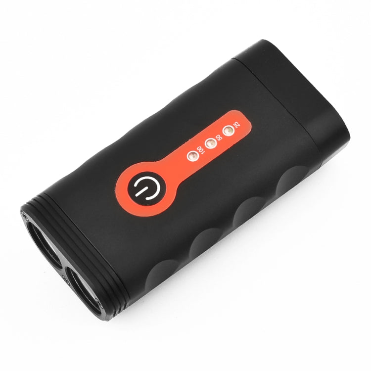 Y10 2 x XTG-3 LEDs 600LM USB Charging LED Bicycle Headlight Front Lamp with 5 Modes